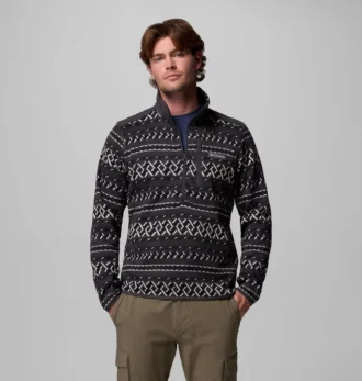 Pulover cu jumătate de fermoar imprimat Men Sweater Weather™ II