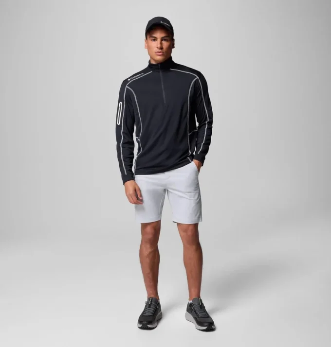 Pulover de golf pentru bărbați Shotgun Quarter Zip