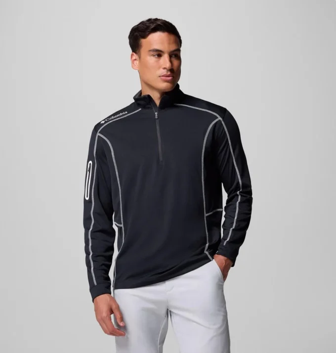 Pulover de golf pentru bărbați Shotgun Quarter Zip