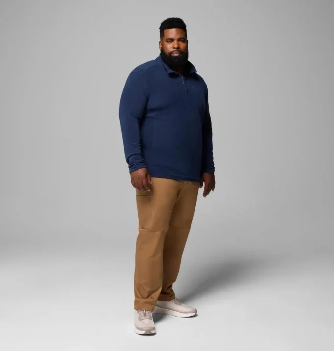 Pulover din fleece cu jumătate de fermoar pentru bărbați Klamath Range™ II – Mărime mare