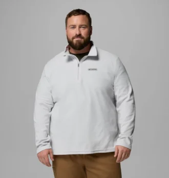 Pulover din fleece cu jumătate de fermoar pentru bărbați Lake Aloha™ – Mărime mare