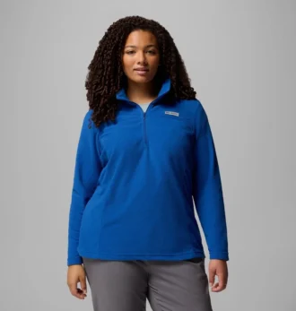 Pulover din fleece cu jumătate de fermoar pentru femei Lake Aloha™ – Mărime mare