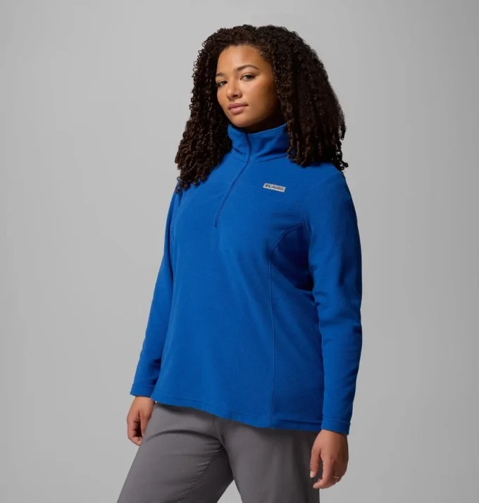 Pulover din fleece cu jumătate de fermoar pentru femei Lake Aloha™ – Mărime mare Pulover din fleece cu jumătate de fermoar pentru femei Lake Aloha™ – Mărime mare