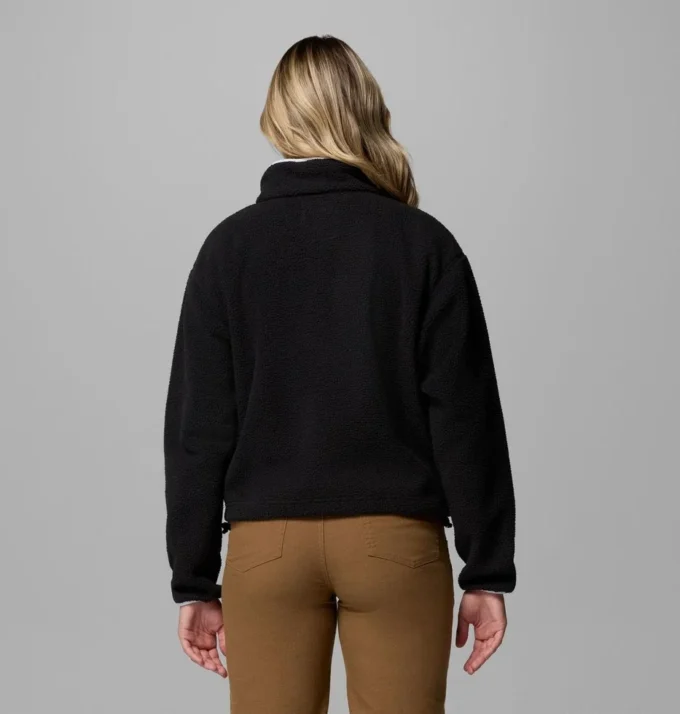 Pulover scurt din fleece cu jumătate de nasturi pentru femei Helvetia™ II