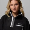 Pulover scurt din fleece cu jumătate de nasturi pentru femei Helvetia™ II