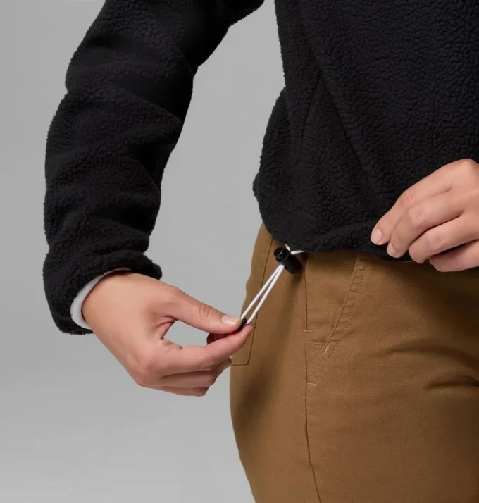 Pulover scurt din fleece cu jumătate de nasturi pentru femei Helvetia™ II