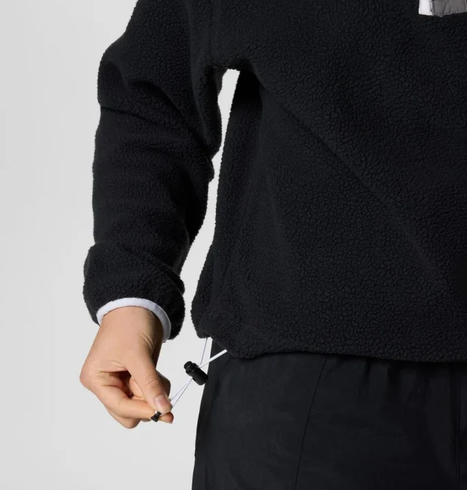 Pulover scurt din fleece cu jumătate de nasturi pentru femei Helvetia™ II