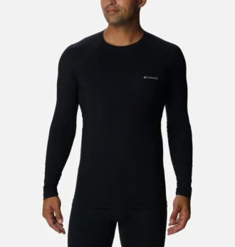 Tricou bărbătesc de bază, de greutate medie, cu guler rotund – lung