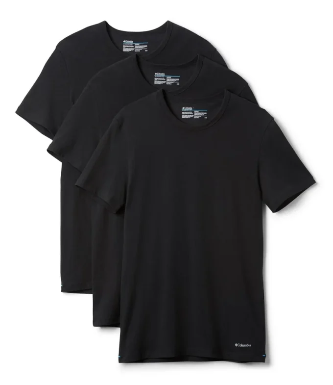 Tricou cu guler rotund pentru bărbați, croială clasică – pachet de 3 bucăți