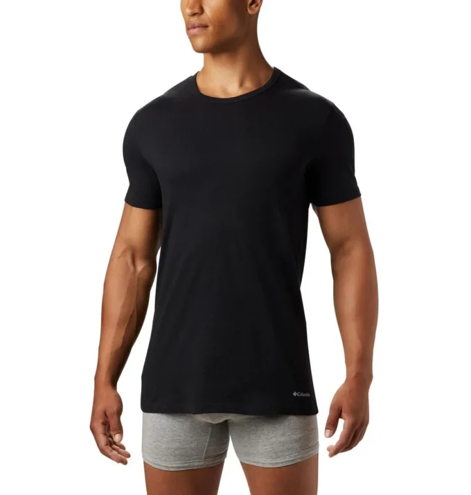 Tricou cu guler rotund pentru bărbați, croială clasică – pachet de 3 bucăți