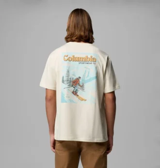Tricou cu mânecă scurtă CSC pentru schi pe zăpadă pentru bărbați