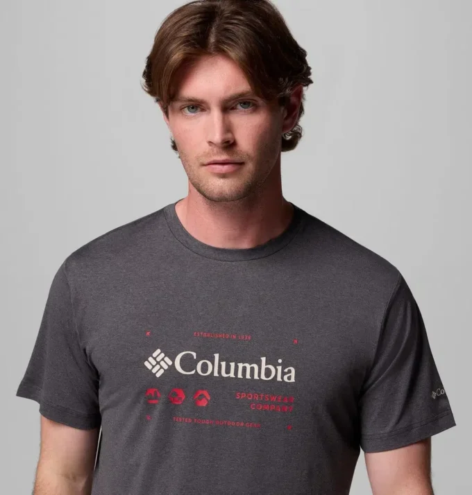 Tricou cu mânecă scurtă și imprimeu Kwick Hike™ pentru bărbați