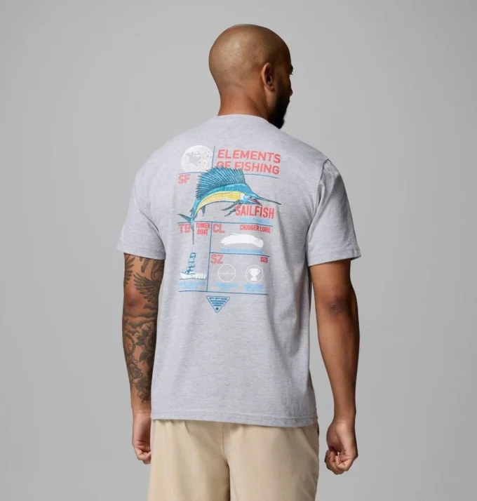 Tricou cu mânecă scurtă pentru bărbați Anski Sailfish PFG