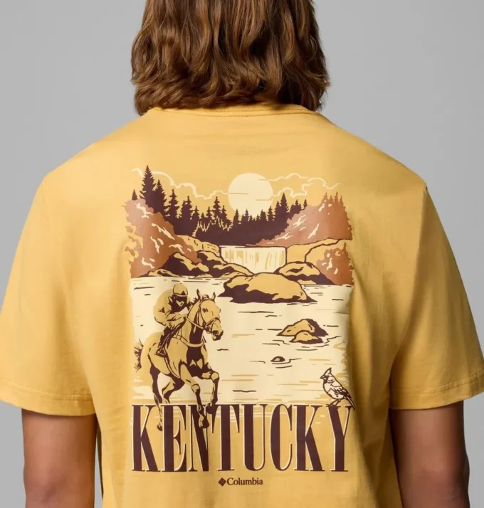 Tricou cu mânecă scurtă pentru bărbați Backstretch KY CSC