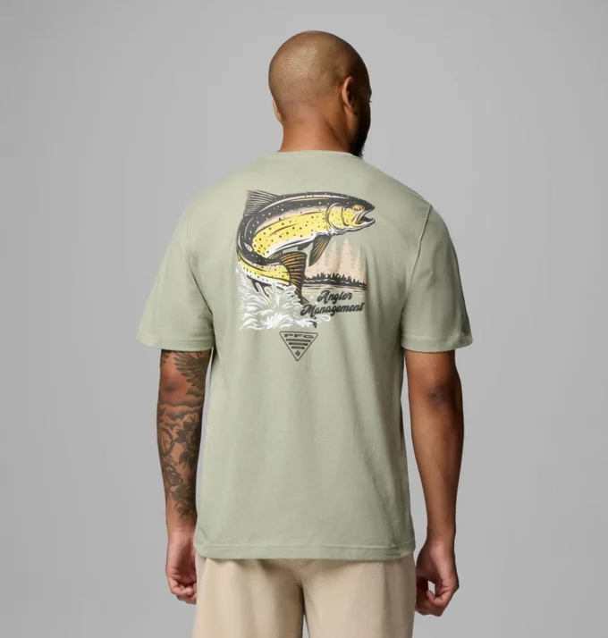 Tricou cu mânecă scurtă pentru bărbați Charlie Trout PFG