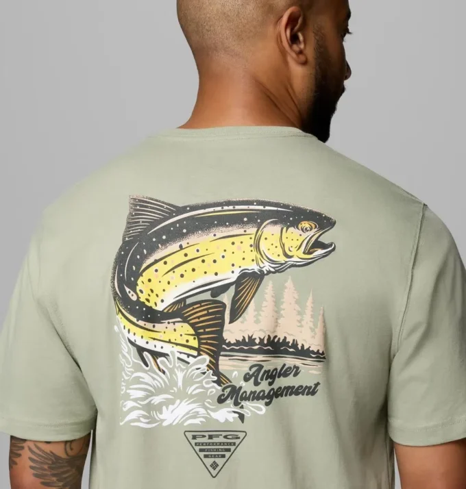 Tricou cu mânecă scurtă pentru bărbați Charlie Trout PFG