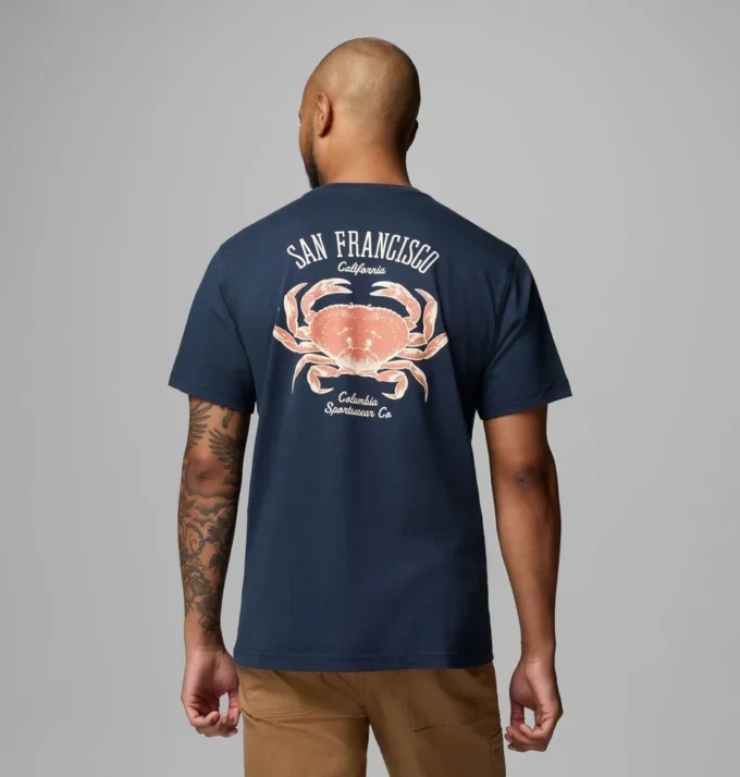 Tricou cu mânecă scurtă pentru bărbați Dungeness SF CA CSC