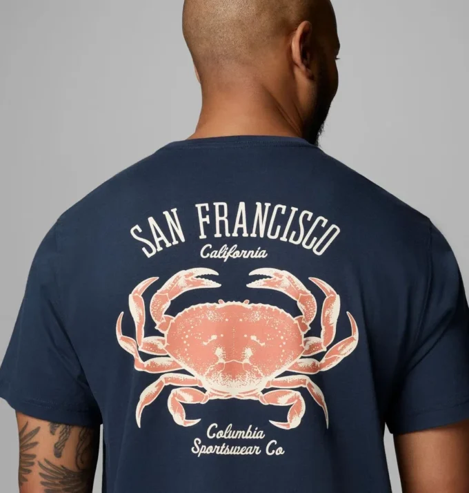 Tricou cu mânecă scurtă pentru bărbați Dungeness SF CA CSC