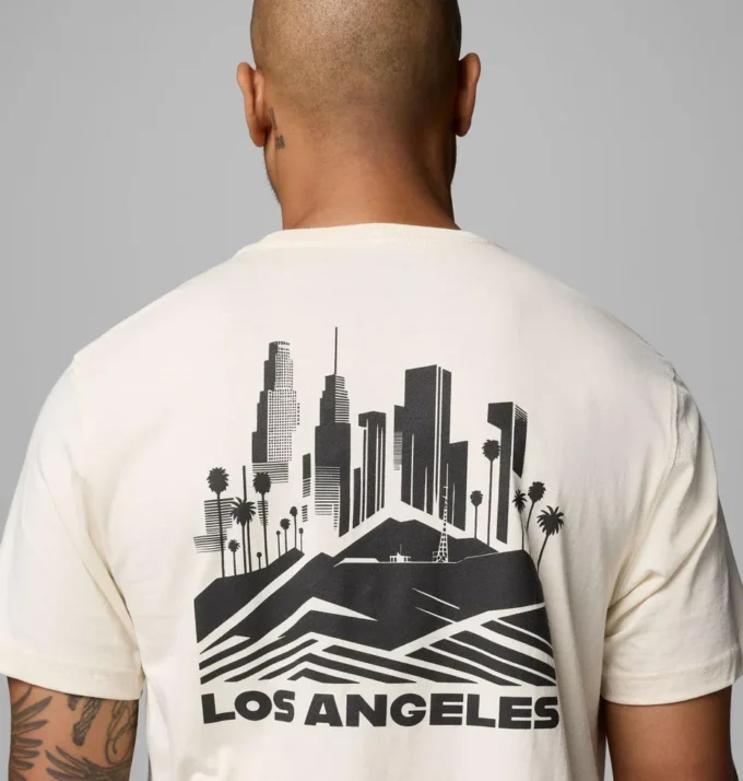 Tricou cu mânecă scurtă pentru bărbați Los Angeles CA CSC