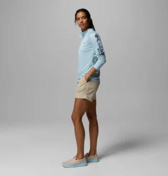 Tricou cu mâneci lungi și fermoar PFG Tidal Tee™ pentru femei