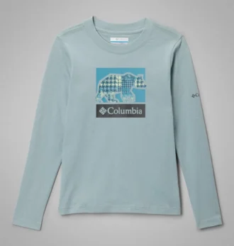 Tricou cu mâneci lungi și imprimeu grafic Hazeldel Hill™ pentru fete