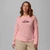 Tricou cu mâneci lungi și imprimeu grafic Ruby Springs™ pentru femei – Mărime mare