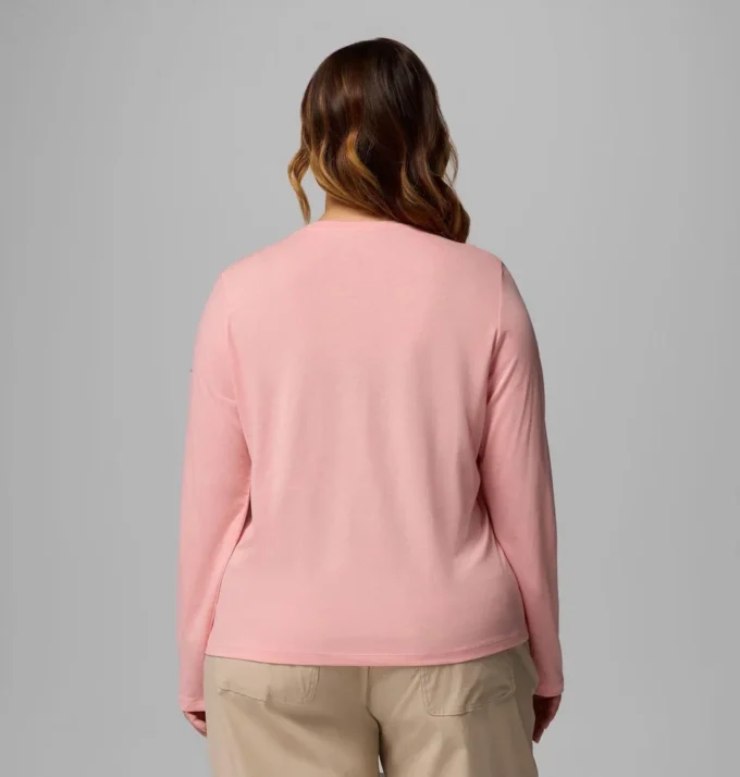 Tricou cu mâneci lungi și imprimeu grafic Ruby Springs™ pentru femei – Mărime mare