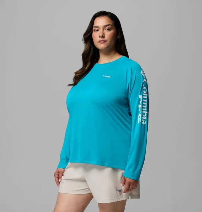 Tricou cu mâneci lungi pentru femei PFG Tidal Tee™ II – Mărime mare