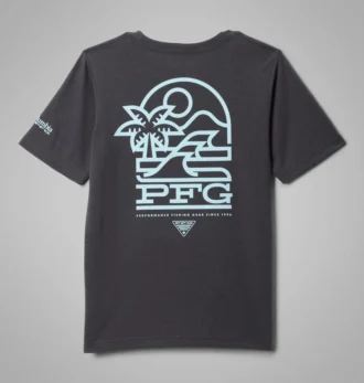 Tricou cu mâneci scurte PFG™ Palm Waves pentru băieți