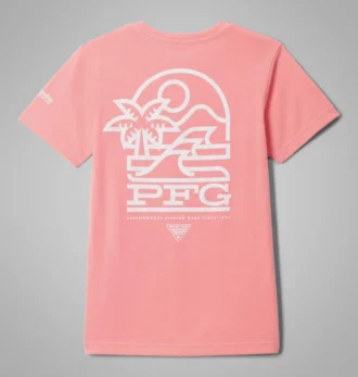 Tricou cu mâneci scurte PFG™ Palm Waves pentru fete