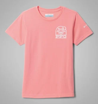 Tricou cu mâneci scurte PFG™ Palm Waves pentru fete