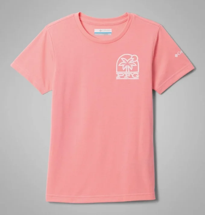 Tricou cu mâneci scurte PFG™ Palm Waves pentru fete Tricou cu mâneci scurte PFG™ Palm Waves pentru fete
