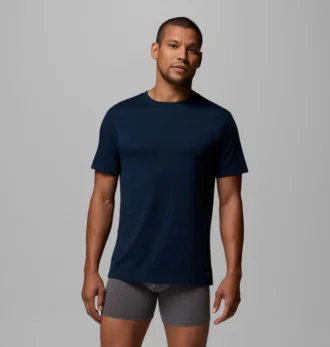 Tricou din lână merino pentru bărbați, pachet simplu