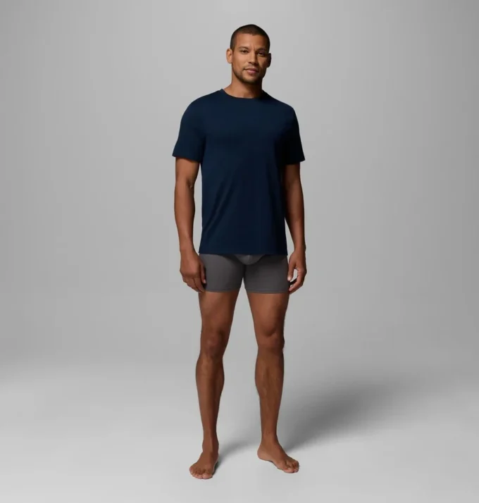 Tricou din lână merino pentru bărbați, pachet simplu