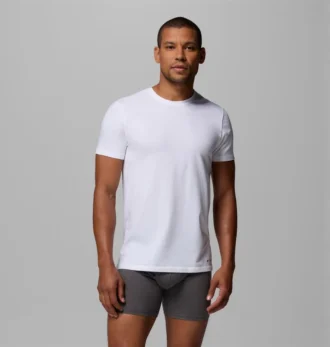 Tricou elastic din bumbac pentru bărbați – pachet de 3 bucăți